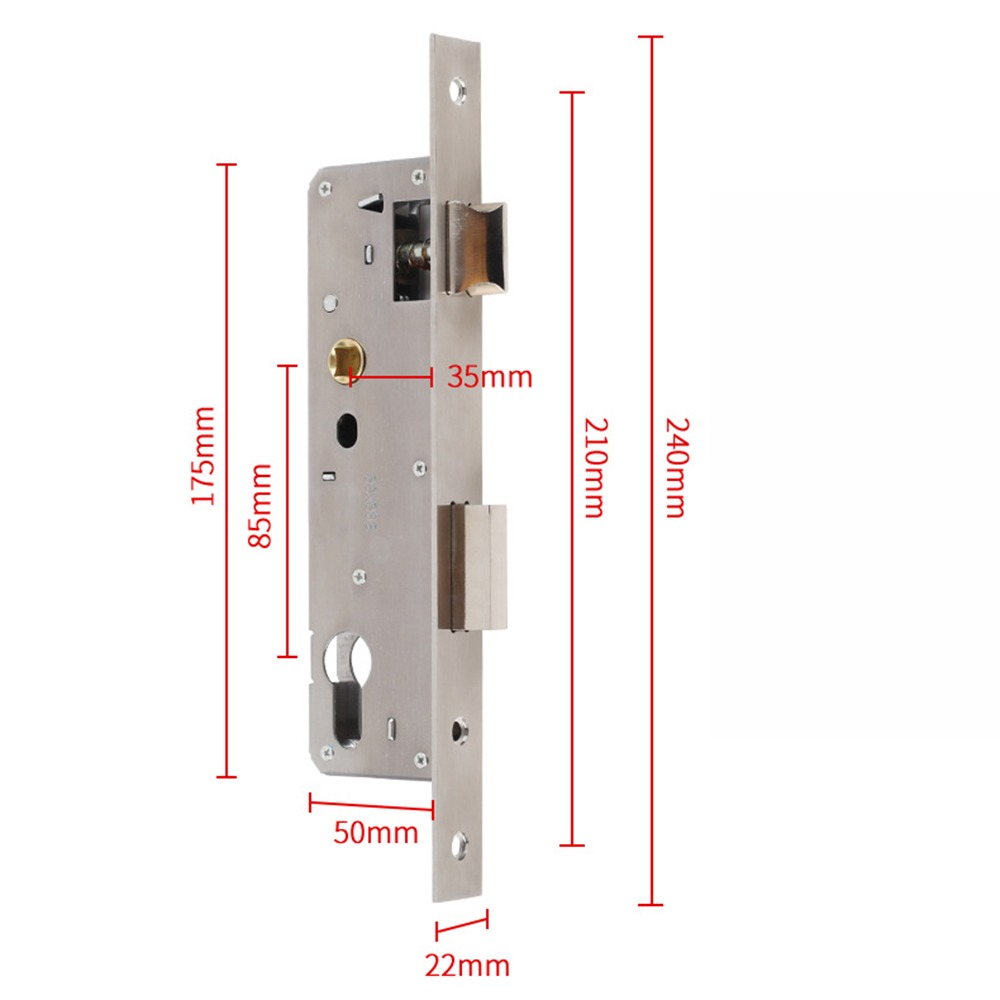 Furniture Hardware Fitting - 8520/8525/8530/8535 Kunci Pintu Aluminium Universal Kunci