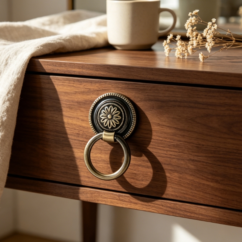 Furniture Hardware Drop Pulls - Paket 6 Set Perangkat Keras Laci
