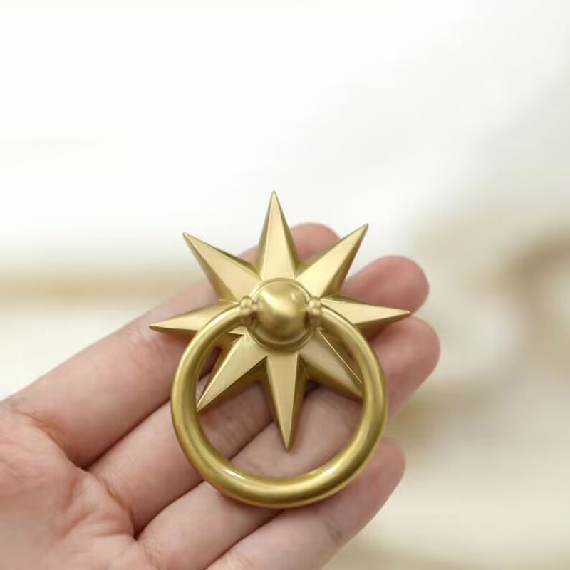 Furniture Hardware Drop Pulls - Kuningan Padat cincin jatuh pegangan kabinet