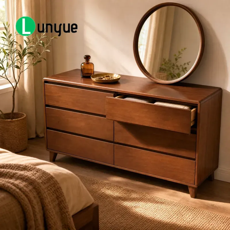 Furniture Hardware Lowes - Lemari Samping 6 Laci Profil Rendah
