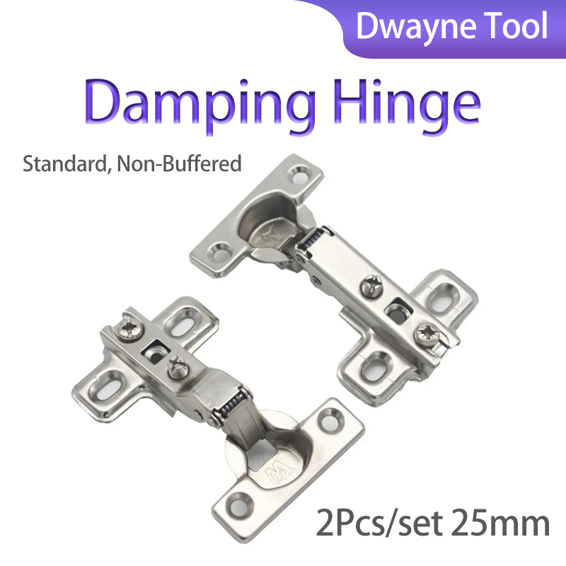 Cabinet Hinge Overlay - Engsel Peredam 2 Buah/Set 25Mm, Tumpang