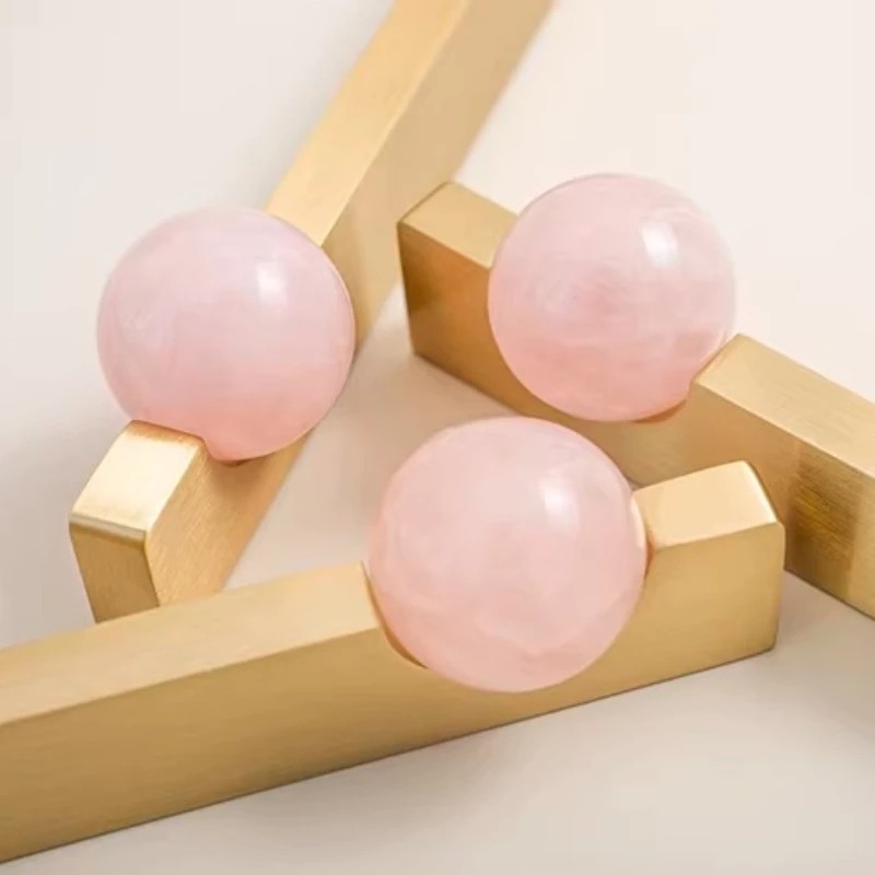 Bola Kristal Putih + Gagang Fu - Furniture Hardware Drop Pulls ulasan dan harga