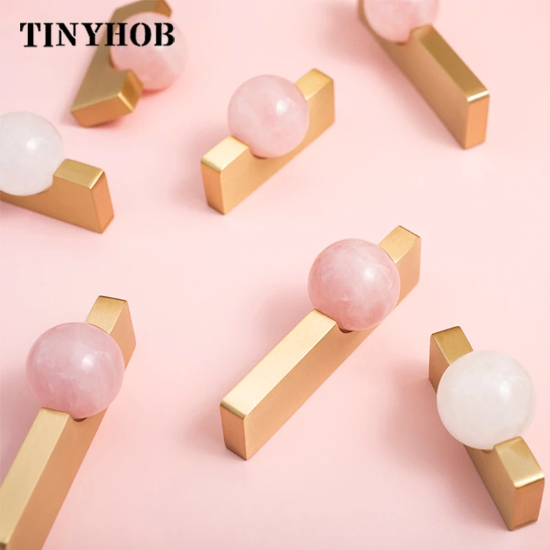 Bola kristal putih + gagang fu - Furniture Hardware Drop Pulls ulasan dan harga