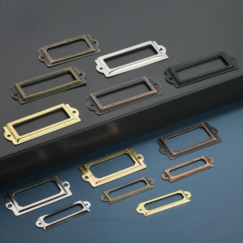20 buah Bingkai Label Besi Ant - Furniture Hardware Names ulasan dan harga
