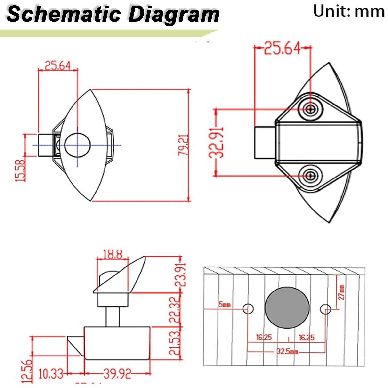 2X Kunci Tangkap Setengah Bula - Furniture Hardware Jig ulasan dan harga